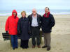 on a wet & windy Bournemouth beach in January ...