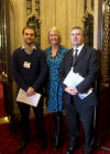 Joshua mcBain. Margot James and William McBain at PMQs on 16th October 2013