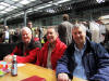 William Mcbain and friends at Spittlefield MARKET IN lONDON - aPRIL 2013