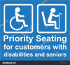Image result for priority seating