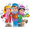 Image result for carol singing cartoon