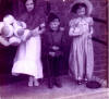 Barbara, me & Beverly - at a street party on Coronation Day 1953
