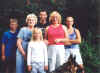 mom, with the 'tribe' - August 2002