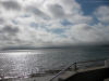 a rather dramatic sea viewed from Torquay harbour