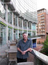 on the balcony of the Lowry Hotel