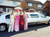 Katie & friends departing in style for the School Prom - 25th July 04