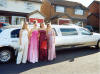 Katie & friends departing in style for the School Prom - 25th July 04