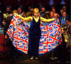 Hilary Barratt in full flow during 'Rule Britannia'