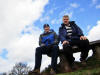 Terry Curzon & William [Bill] McBain over Walton Hill on 31st March 2011