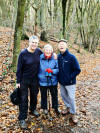 William/Bill McBain, Gill Collins & Eric Collins - over Clent Hills on thursday 1st December 2011