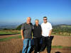 Joy & Lynton Weston with William (Bill) McBain over Clent Hills 28 September 2011