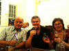 george Tyler, William (Bill) McBain & Judith Tyler - fairtrade wine tasting 2nd September 2011