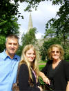 outside the church where we went for the morning service in York