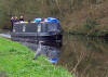 watching a heron as the narrow boat came towards us