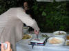 James cutting his birthday cake ... 