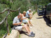 our picnic area was closed ... so a lay by was all we could manage!! We were starved ....