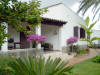 the outdoor dining tabel at the front of the Villa