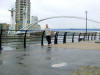 overlooking Salford Quays, on the way to the Lowry museum and the Imperial War Museum North